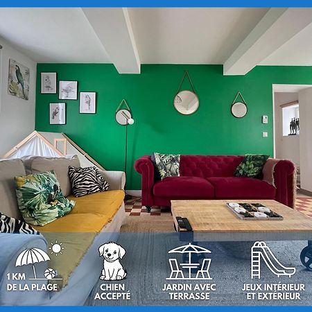 Le So Wild, Maison Avec Jardin Clos, Terrasse Amenagee, 5 Mn A Pied Commerce, Terrain De Tennis, A 800 M De La Plage D'Omaha Beach Jeux Arcade, Jouets, Materiel Jeunes Enfants Enfants, Table Ping-Pong Vierville-sur-Mer Eksteriør billede
