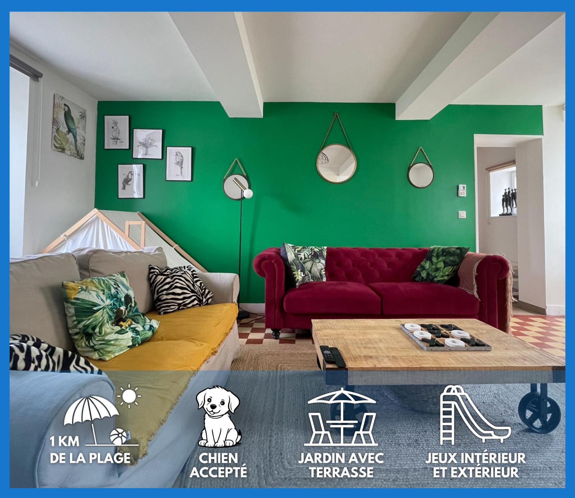 Le So Wild, Maison Avec Jardin Clos, Terrasse Amenagee, 5 Mn A Pied Commerce, Terrain De Tennis, A 800 M De La Plage D'Omaha Beach Jeux Arcade, Jouets, Materiel Jeunes Enfants Enfants, Table Ping-Pong Vierville-sur-Mer Eksteriør billede